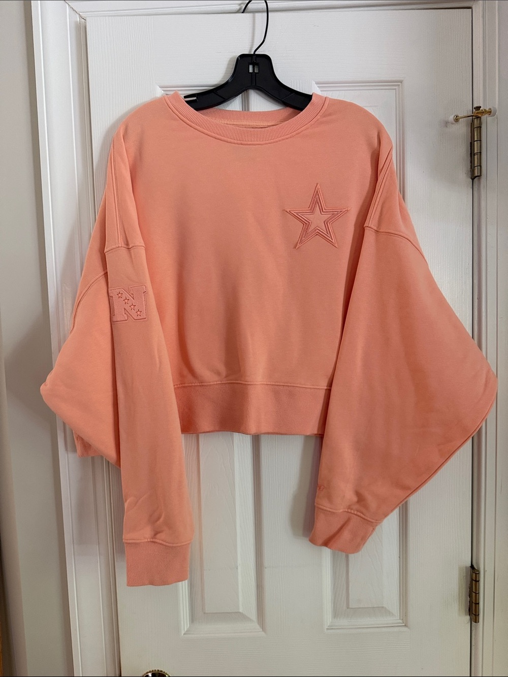 Oversized Crop Pro Standard Dallas Cowboys Sweatshirt Sz Med
